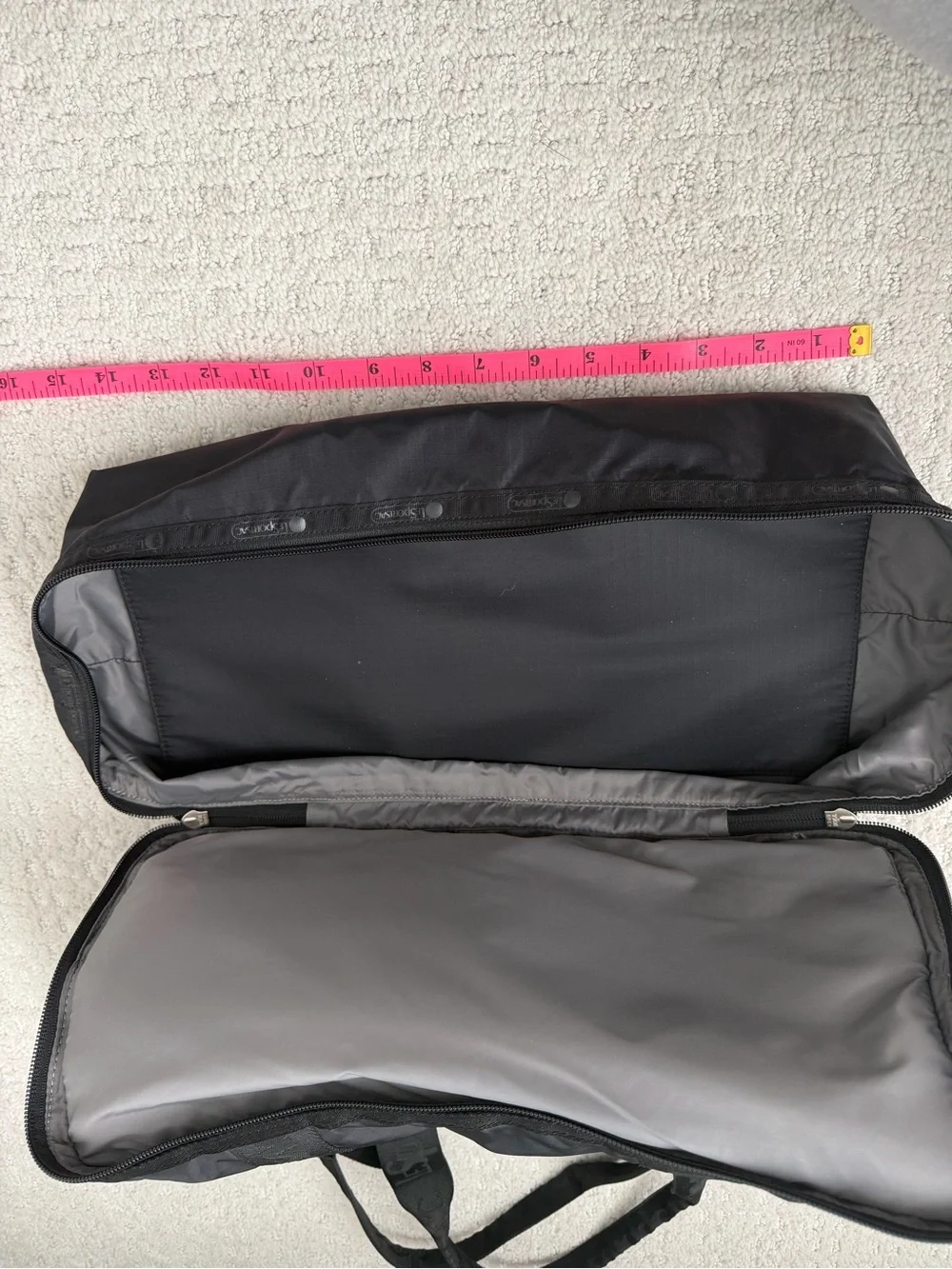 Lesportsac Black Nylon Duffel Bag